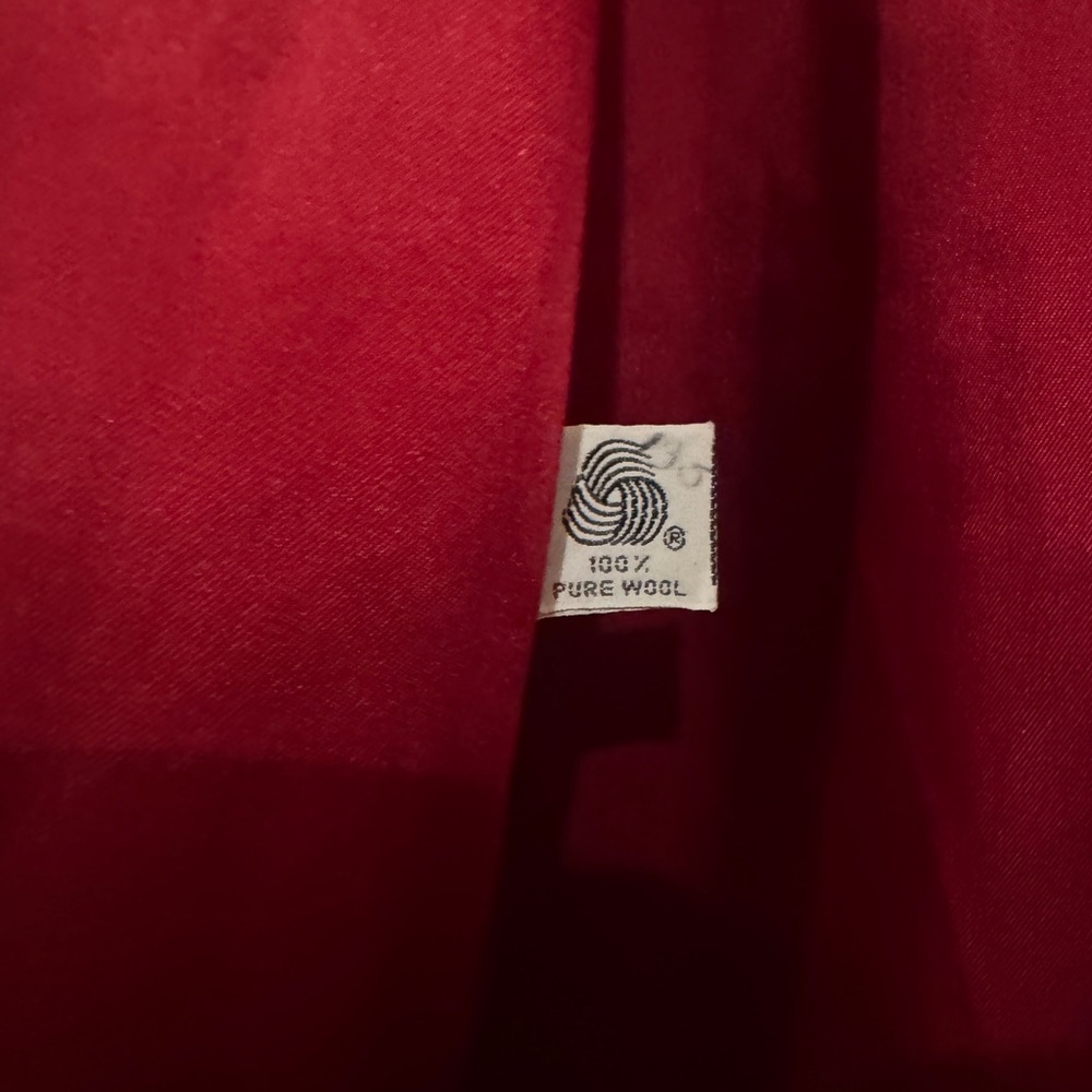 VINTAGE‎ Bert Newman Red Wool Coat Womens 14 Vintage Neiman Marcus Long Coat - Picture 5 of 6